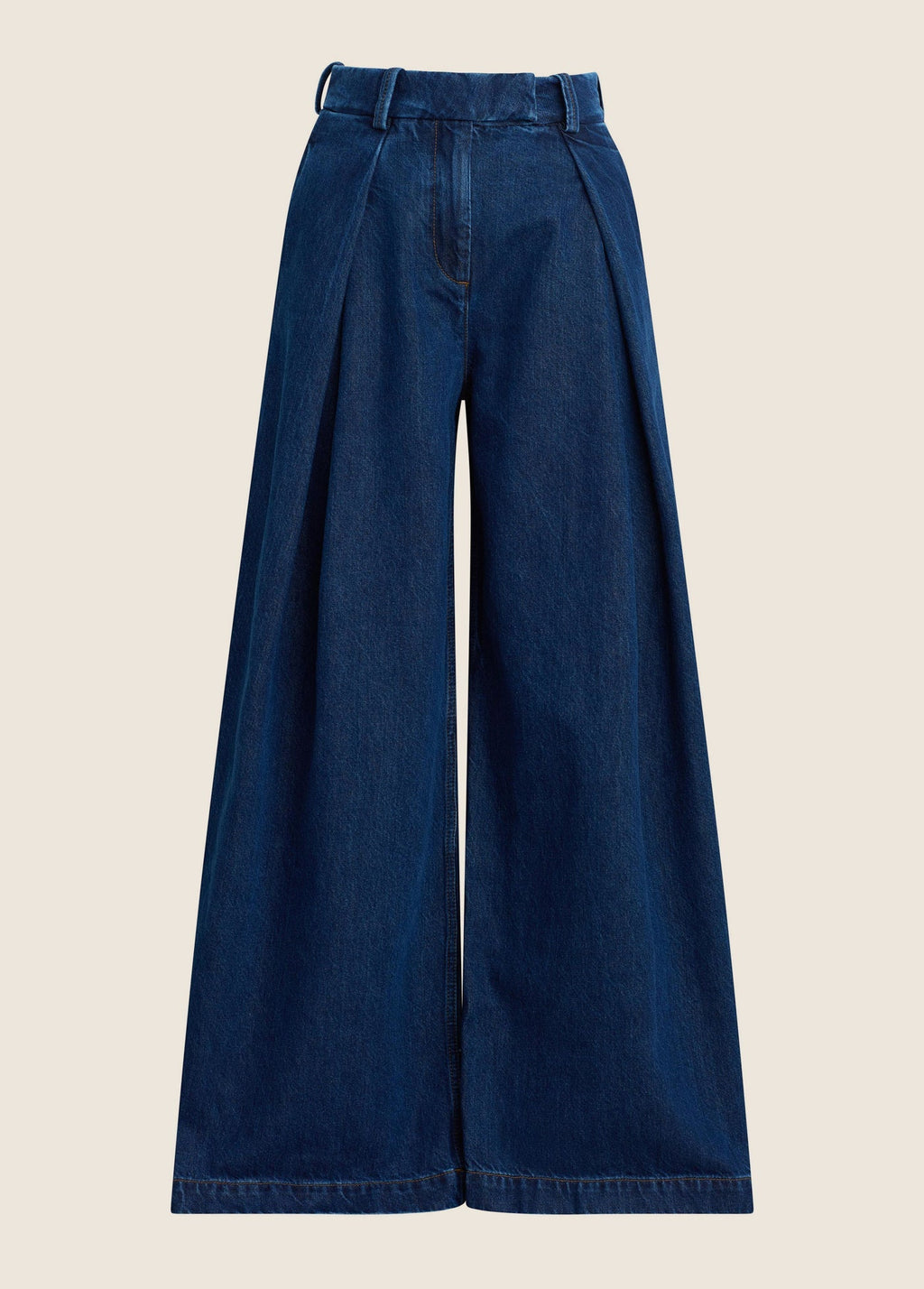 THE PETITE DENIM PLEATS FOR DAYS PANT