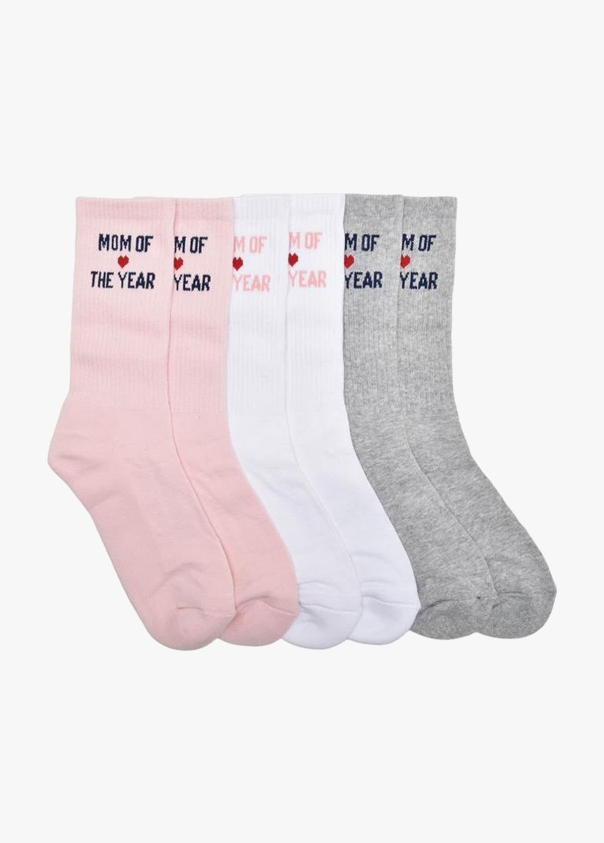 THE MOM OF THE YEAR HEART SOCK BOX SET