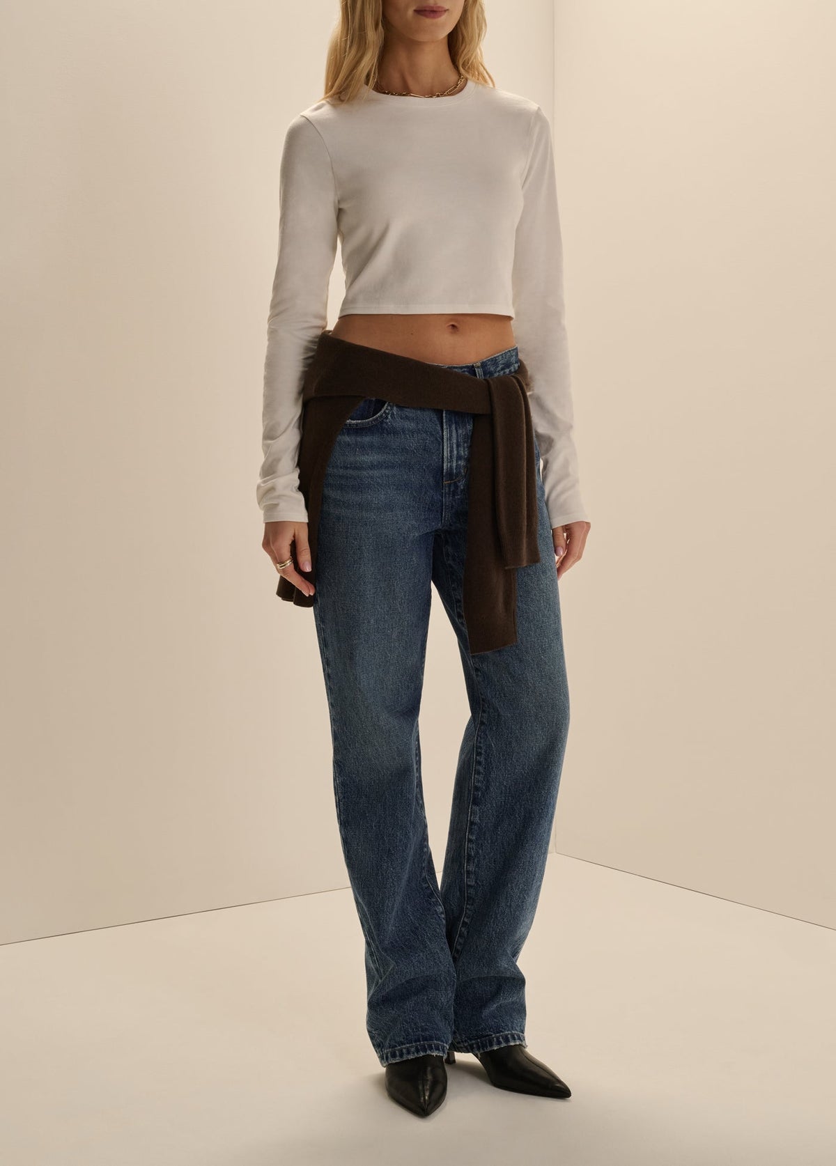 THE LONG SLEEVE LAURA CROP TOP