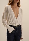 THE STRIPE JACQUARD DATE BLOUSE