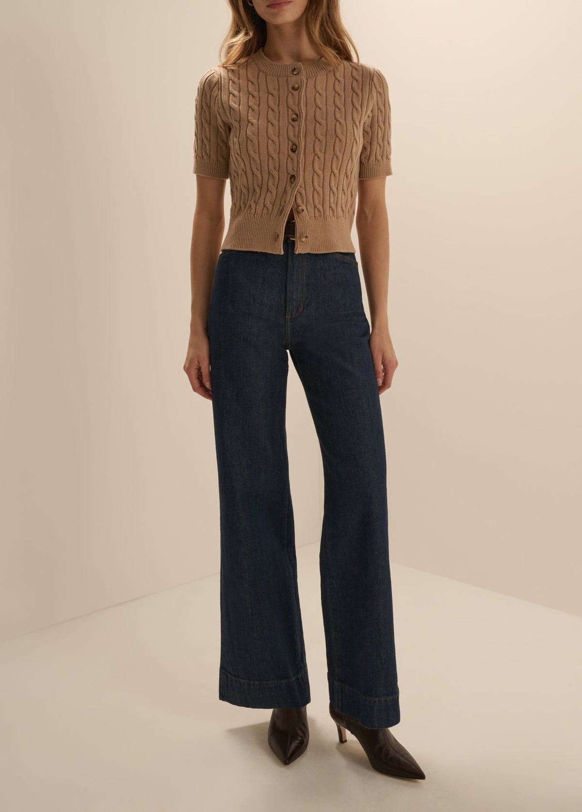 THE CAFE CABLE CARDIGAN