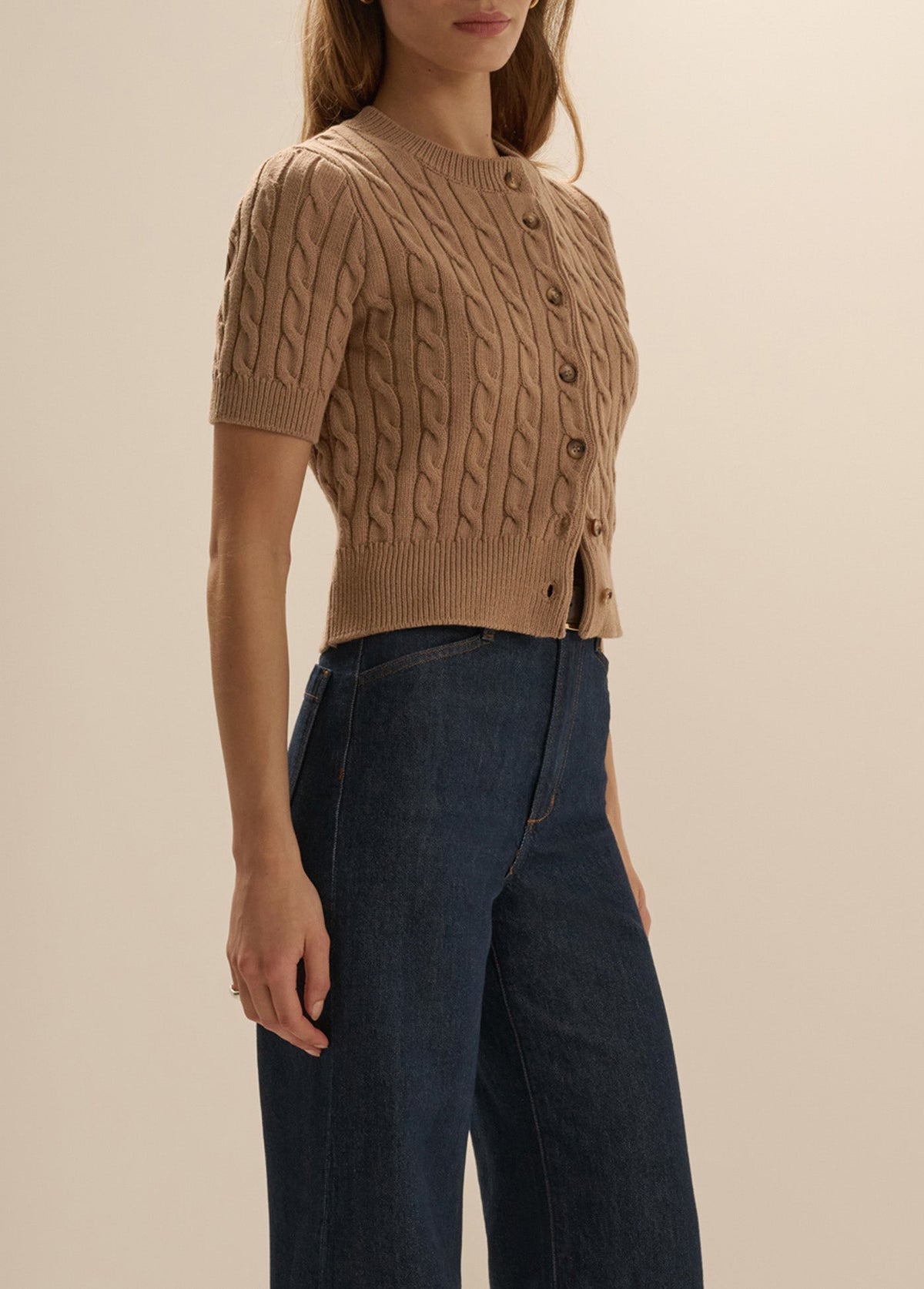 THE CAFE CABLE CARDIGAN