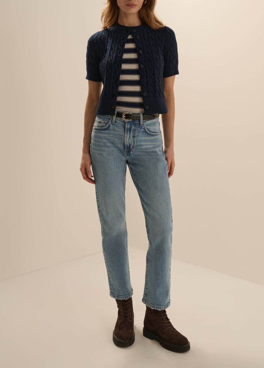 THE CAFE CABLE CARDIGAN
